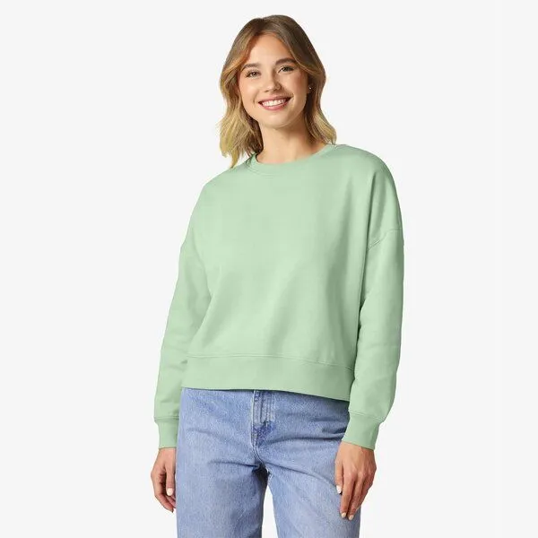YTWOO YTWOO Modernes Damen-Sweatshirt – weich, nachhaltig & zeitlos, Misty jade, – Produktbild 1 von 4