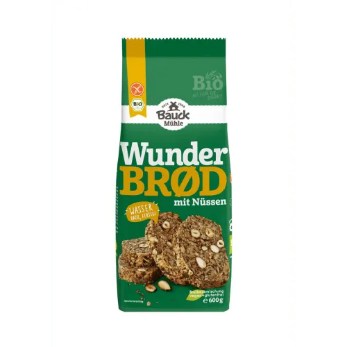 Bauckhof Bauckhof Brotbackmischung Wunderbrød mit Nüssen, glutenfrei – Produktbild 1 von 2