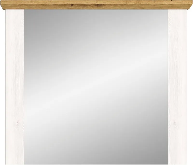 Home affaire Spiegel COSENZA, Breite 82 cm, 2-farbig, in Landhausoptik, Garderobenspiegel, Wandspiegel, Flurspiegel, Dielenspiegel, Weiß, – Produktbild 2 von 5