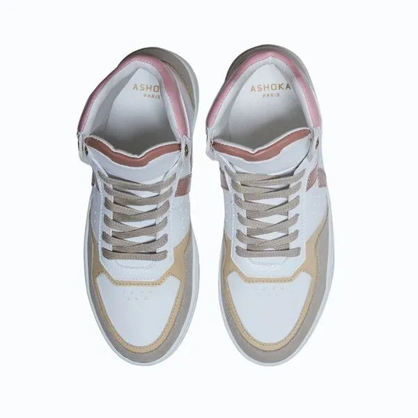 Ashoka Paris Ashoka Paris Mateo High-Top Sneaker Rosa Trio, Biobasiert & Recycelt – Produktbild 4 von 4