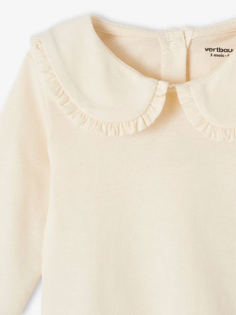 Vertbaudet Mädchen Baby Shirt, Hellbeige, – Produktbild 3 von 3