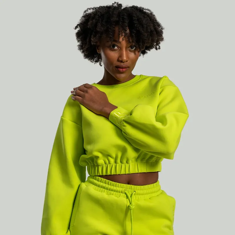 GymBeam OG1 STRIX Lunar Cropped Pullover für Frauen Chartreuse M – Produktbild 1 von 1
