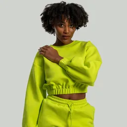GymBeam OG1 STRIX Lunar Cropped Pullover für Frauen Chartreuse M – Produktbild 1 von 1