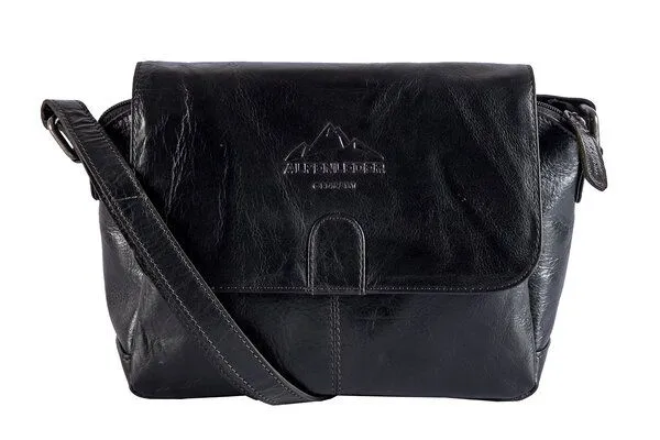 Alpenleder Alpenleder Umhängetasche MADL, Ebenholz, – Produktbild 3 von 4