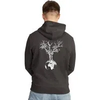 Life-Tree Life-Tree Hoodie aus Biobaumwolle Fairwear Unisex Weltenbaum in Dark Heather Grey – Produktbild 2 von 5