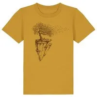 Life Tree Life-Tree Shirt aus Biobaumwolle Fairwear für Kids "Maple Island" in verschiedenen Farben, Ocre, – Produktbild 1 von 1