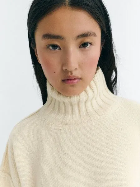 thinking mu thinking mu Damen Pullover - Imogen Knitted Sweater - aus Wolle, Ecru (creme), – Produktbild 3 von 3