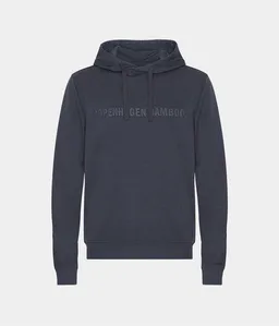 Copenhagen Bamboo Dunkelgrauer Kapuzenpulli aus Bambus mit Logo – Produktbild 1 von 1