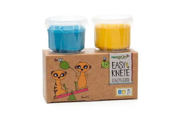 neogrün neogrün Easy-Knete 2er Set "Suri", Blau/gelb, – Produktbild 3 von 6