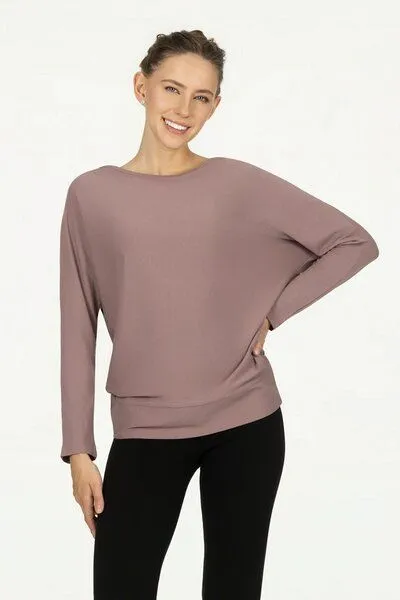 Urban Goddess Urban Goddess Budhi Yoga Langarm Shirt, Fireclay (braun), – Produktbild 1 von 4
