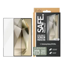 PanzerGlass Schutzfolie PanzerGlass Safe. Ultra-Wide Fit EasyAligner für Samsung Galaxy S24 Ultra S928, gehärtetes Glas, Full Glue, Schwarz – Produktbild 1 von 1