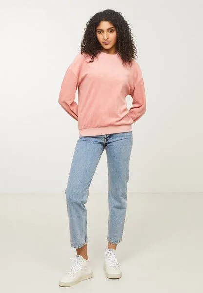 recolution Damen Sweatshirt aus Bio-Baumwolle - NERINE - recolution, Ash rose (rosa), – Produktbild 4 von 4