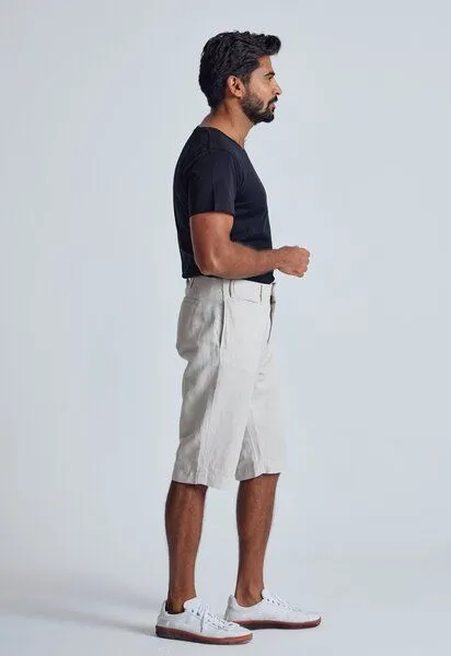 Flax and Loom Flax and Loom Leinen Shorts Modell: Bird, Natural (weiss), – Produktbild 2 von 6