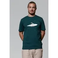watapparel watapparel T-Shirt Unisex Fly me to the moon, Glazed green, – Produktbild 1 von 1