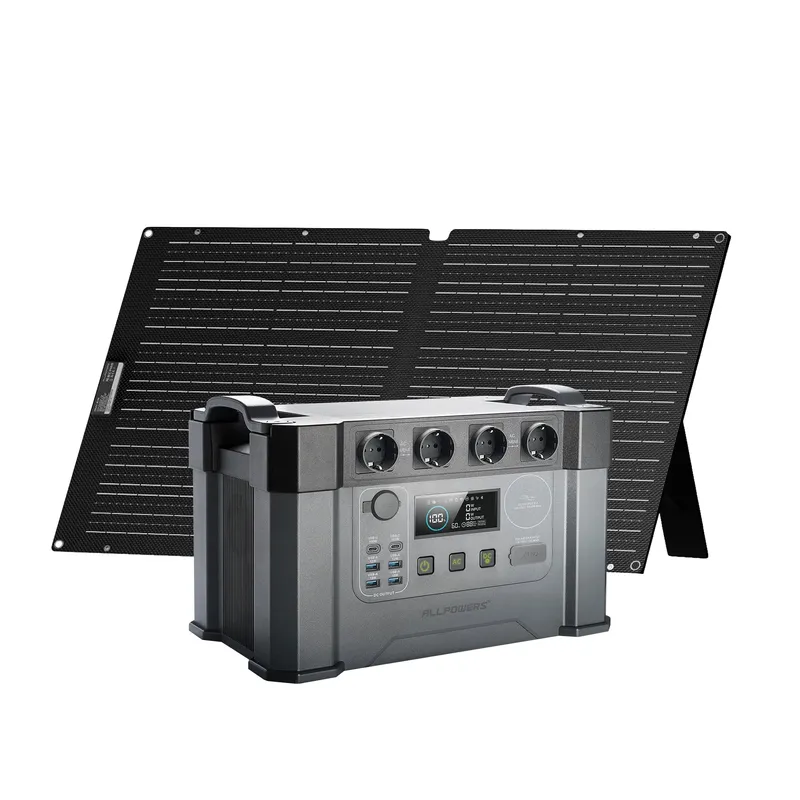 ALLPOWERS S2000 Pro Mit 100W SolarPanel | 2400W Solargenerator S2000 Pro + 1 x SE100 Laminiertes Solarpanel – Produktbild 1 von 1