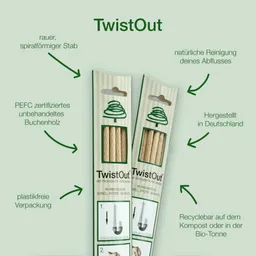 TwistOut TwistOut Abflussstab 8er – Buchenholz – Produktbild 1 von 1