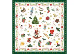 Ambiente Luxury Paper Products Papierserviette, Servietten Papier 33x33cm 3-lag. mit Weihnachtssymbolen Motiv 20 Stück – Produktbild 1 von 1