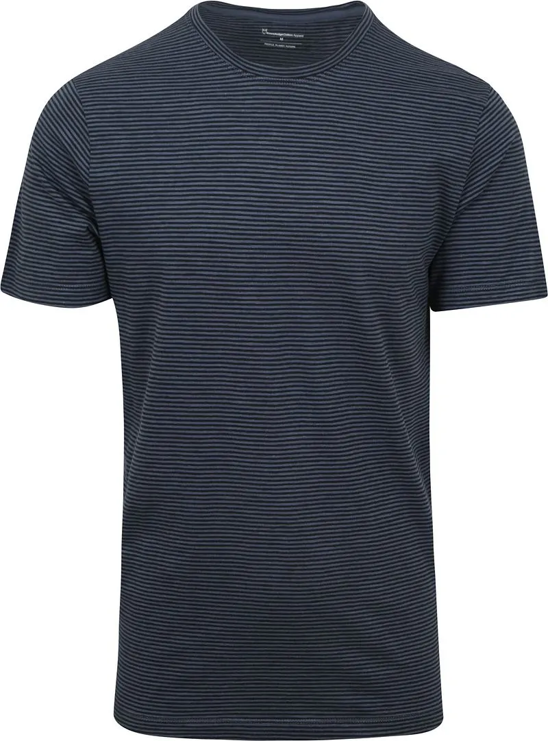 KnowledgeCotton Apparel KnowledgeCotton Apparel T-shirt Streifen Navy - Größe XL, Dunkelblau, – Produktbild 2 von 2