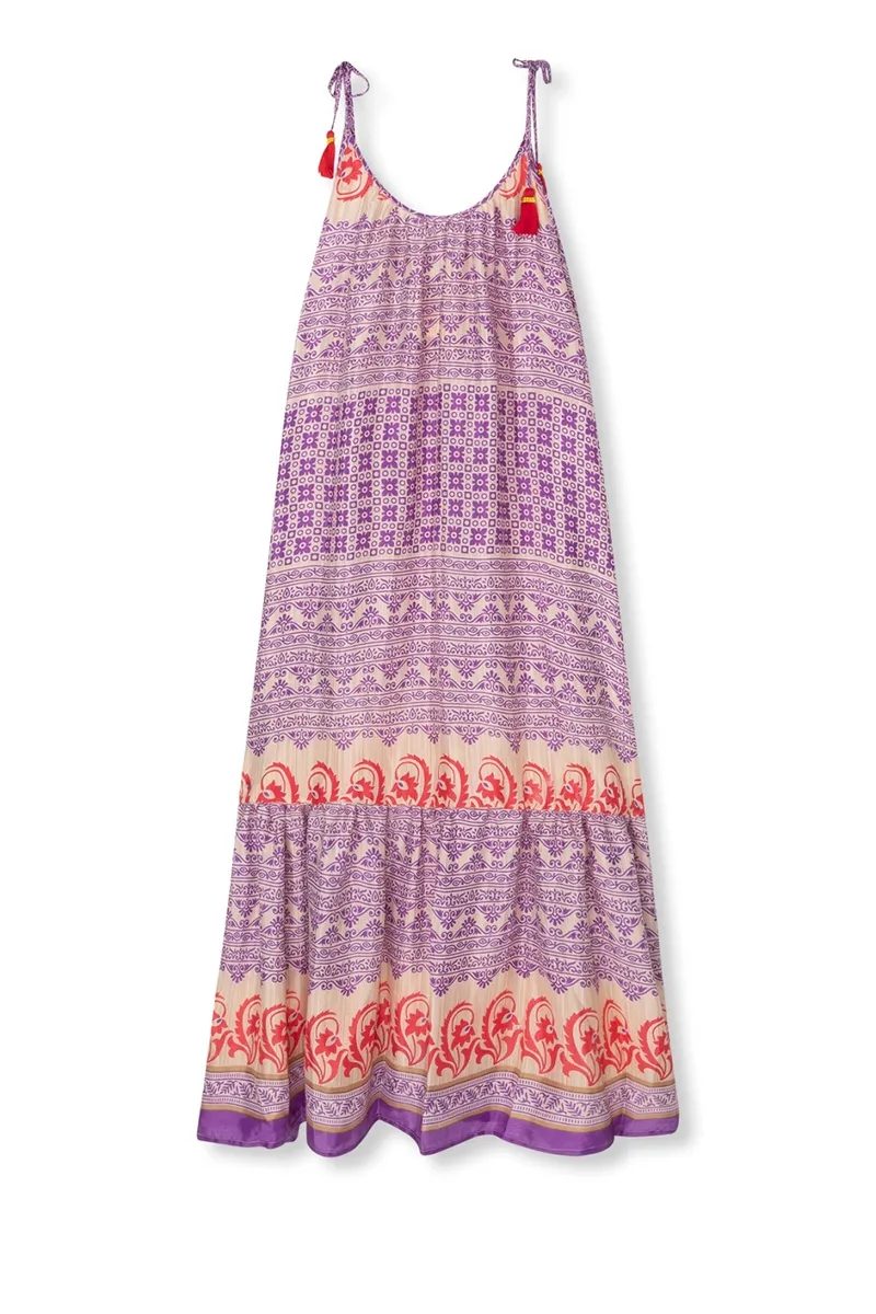 el.résidu el.résidu Damen vegan Kleid Myra, Violett, – Produktbild 2 von 2