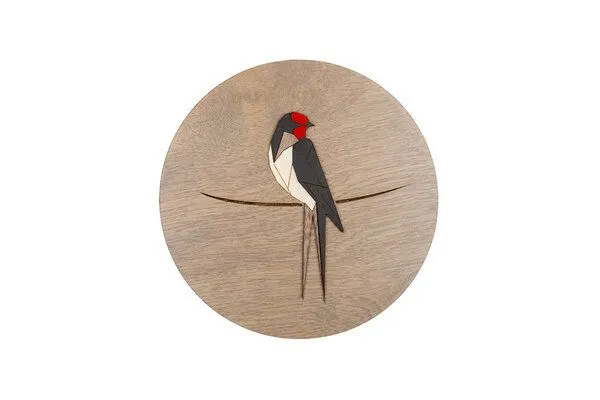 BeWooden BeWooden Holzbild Wanddekoration – Rotschwanzschwalbe – Produktbild 3 von 4