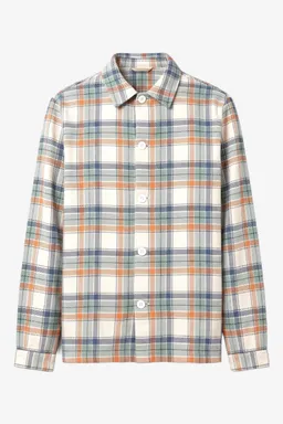KnowledgeCotton Apparel KnowledgeCotton Apparel Herren vegan Overshirt Flannel Karo Mehrfarbig – Produktbild 1 von 1