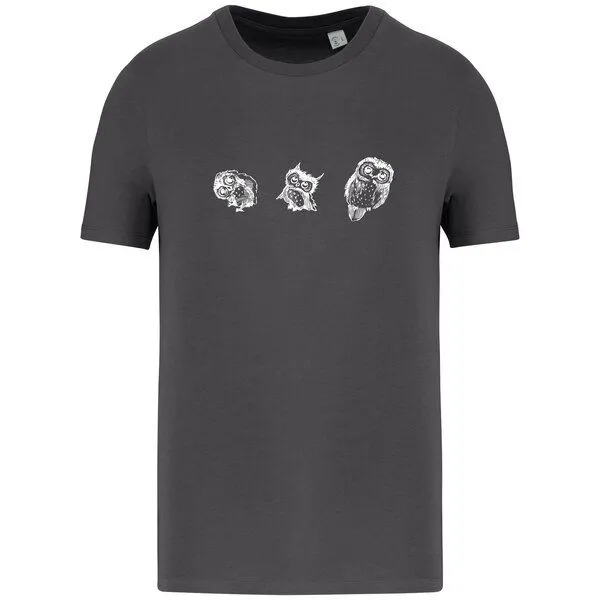 Greenspired Greenspired Basic Bio T-Shirt Three Owls 155g/m² XXS - 4 XL", Eisengrau, – Produktbild 1 von 1