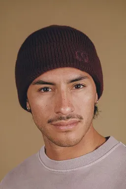 Trendsplant Trendsplant Safor Rib Knit Beanie Burgundy – Produktbild 1 von 1