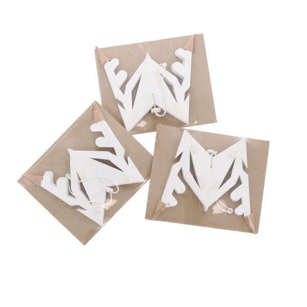 MoreThanHip MoreThanHip Weihnachtsstern weißes Papier Ø25 cm Kamala Small - 3er-Set – Produktbild 4 von 4
