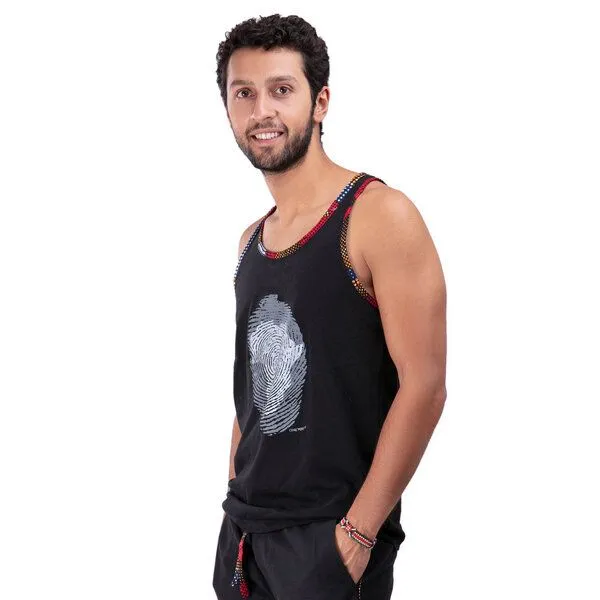 Africulture Africulture Tanktop, "West African Kitenge Fusion" mit Afrika Daumenabdruck – Produktbild 1 von 3