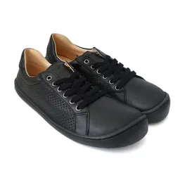 Pololo Pololo Plus perforierter Barfuß Sneaker für Erwachsene, chromfrei gegerbtes Leder – Produktbild 1 von 1