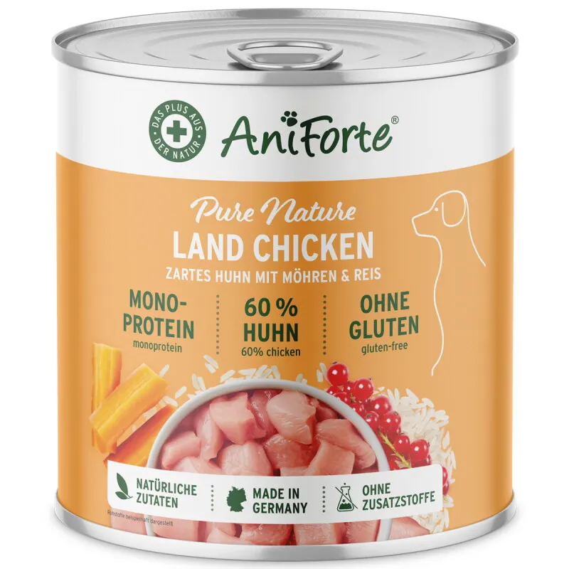 AniForte AniForte LandChicken Huhn mit Möhren 6x800 g – Produktbild 1 von 2