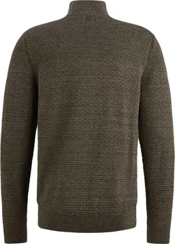 PME Legend PME Legend Half Zip Structure Mouliné Sweater Dusky Grün - Größe XXL – Produktbild 1 von 1