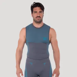 GymBeam OG1 GymBeam OG1 Seamless Tank Top in Grey/Blue XL – Produktbild 1 von 1