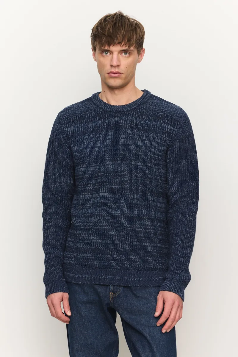 recolution Recolution Herren vegan Pullover Cress In Dunkelblau, Blau, – Produktbild 2 von 2