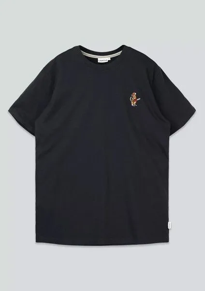 LAKOR LAKOR T-Shirt aus Bio-Baumwolle - Mini Lazy Lumber, Moonless night (schwarz), – Produktbild 1 von 3