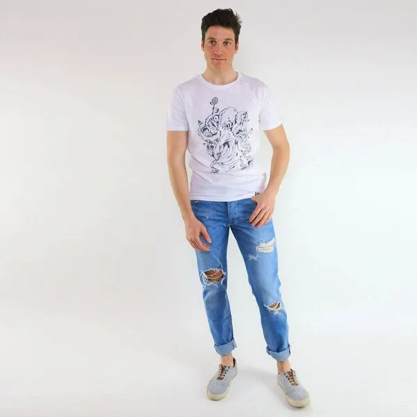 Gary Mash GARY MASH Shirt Octopus Summer aus Biobaumwolle Weiß, Weiß, – Produktbild 2 von 4