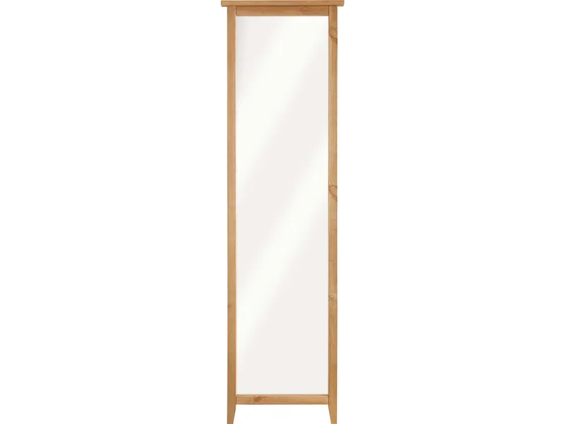 Spiegel-Paneel Garderobe "Solvita", B 58 x T 7,5 x H 200 cm, Kiefer gelaugt – Produktbild 1 von 1
