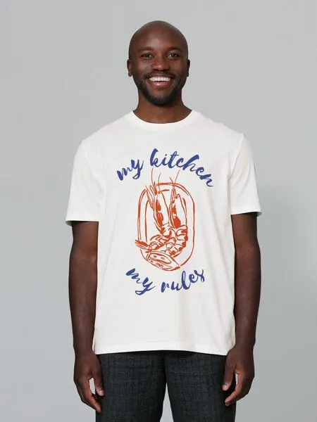 watapparel watapparel T-Shirt Unisex My kitchen my rules, Off white, – Produktbild 1 von 4