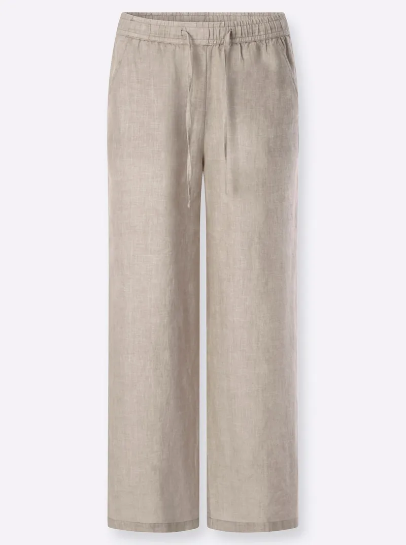 heine Leinenhose sesam, Sesam, – Produktbild 1 von 2