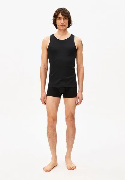 ARMEDANGELS ARMEDANGELS JAANNO RIB Herren Ripp-Top aus Bio-Baumwoll Mix, Black, – Produktbild 4 von 4