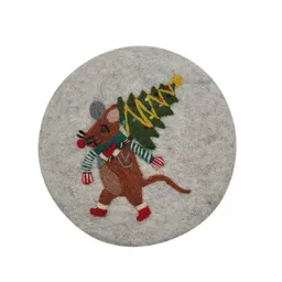 Frida Feeling Frida Feeling Filzuntersetzer rund mit verschiedenen Weihnachtsmotiven – Produktbild 1 von 1