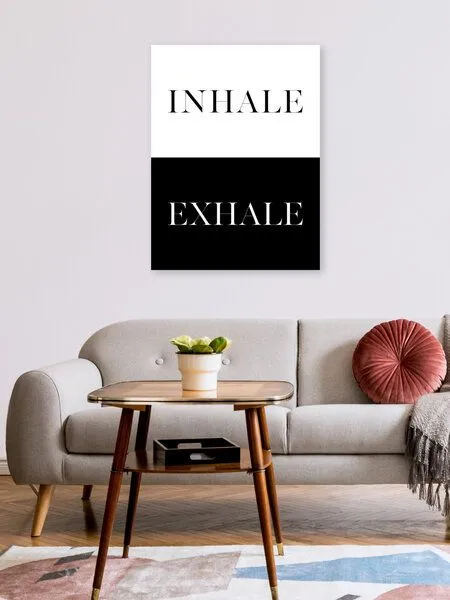 Photocircle Photocircle Poster / Leinwandbild - Inhale Exhale No7 – Produktbild 2 von 4
