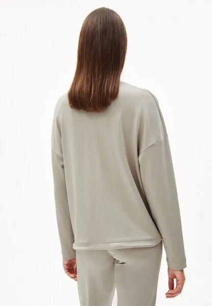 ARMEDANGELS ARMEDANGELS MAAILAA - Damen Sweatshirt Loose Fit aus TENCEL Lyocell Mix, Ash grey, – Produktbild 2 von 4