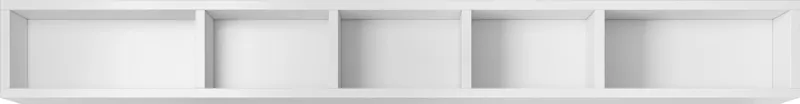 OTTO home Wandregal Toledo,Breite 169 cm stilvolle Deko-Wandregal, Wandregal mit 5 Fächern, viel Stauraum, Masse 169/20,5/19 (B/H/T), Weiß, – Produktbild 5 von 8