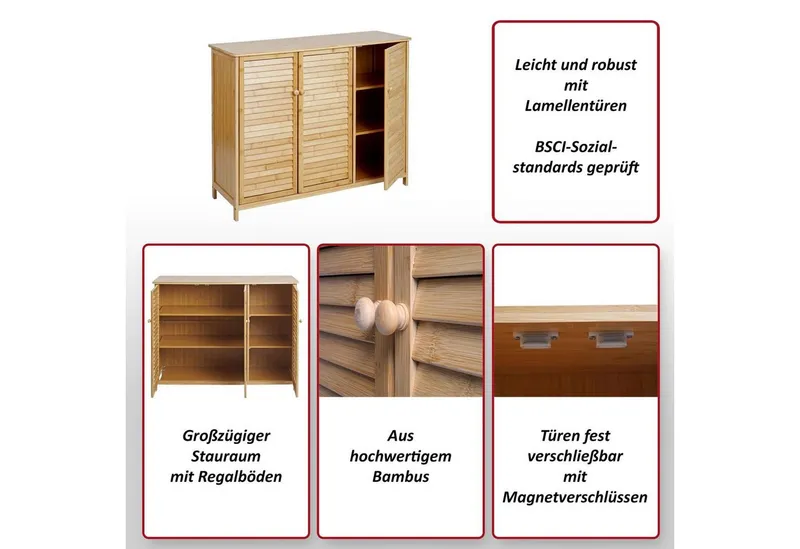 MCW Badkommode MCW-B18-SI, Passend dazu unsere B18-Serie, Braun, – Produktbild 3 von 5