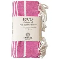 Karawan authentic Karawan authentic Fouta / Hammamtuch aus Biobaumwolle / Hammam Collection, Fushia, – Produktbild 1 von 1