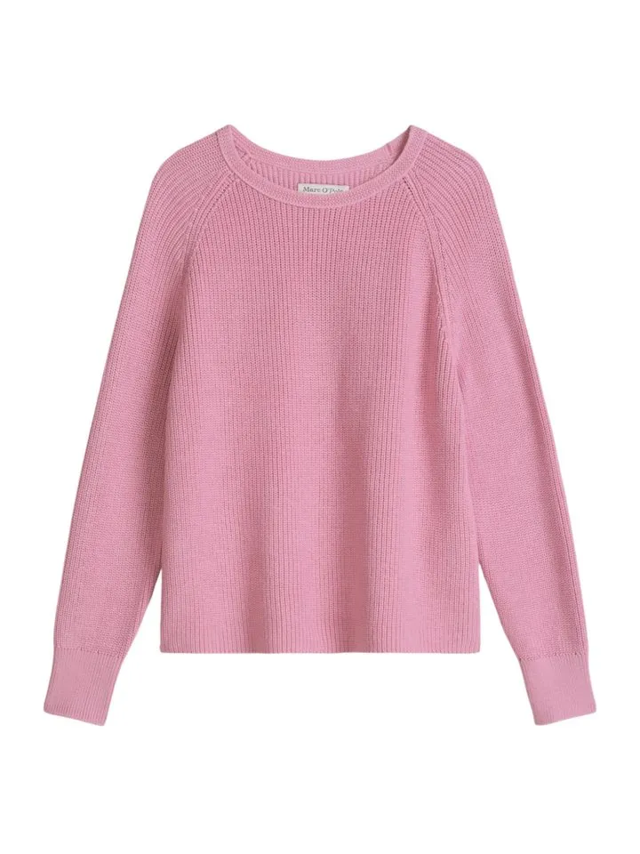 Marc O'Polo Marc O'Polo Langarmshirt rosa,Casual,Baumwolle,Unifarben,Rundhals,Lang,Regular Fit, Mellow rose, – Produktbild 1 von 1