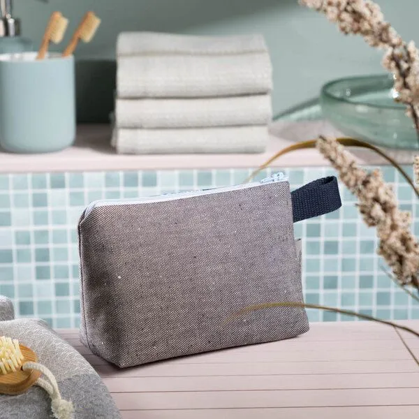 nahtur-design nahtur-design Kosmetiktasche aus 100% Leinen | Kleine Leinentasche, No_20 (grün), – Produktbild 4 von 4