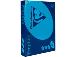 Clairefontaine 250 Blatt Clairfontaine Farbiges Kopierpapier "Trophee" 120 g/m², DIN A4, karibikblau – Produktbild 1 von 1