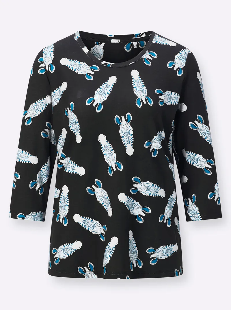 feel good Shirt schwarz, Schwarz, – Produktbild 2 von 2